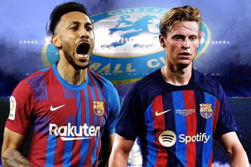 Chelsea “đánh cả cụm” lấy De Jong và Aubameyang