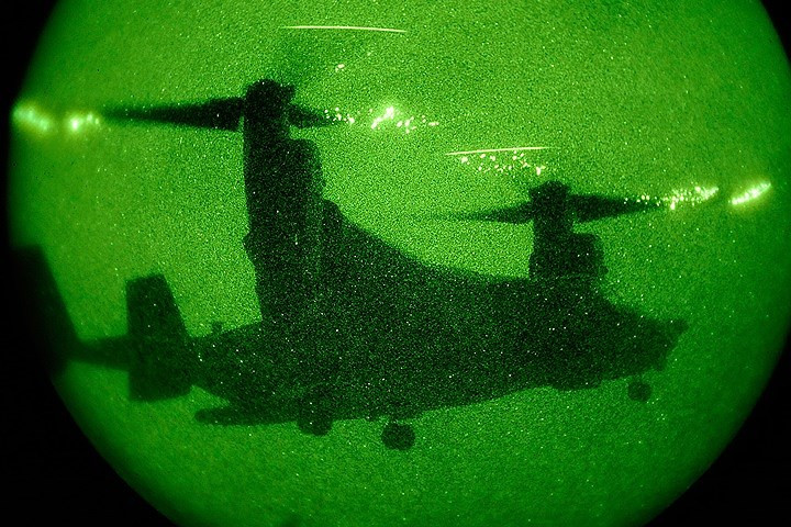 Hình ảnh máy bay quân sự đặc biệt CV-22 Osprey của không quân Mỹ