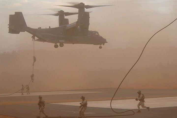 Hình ảnh máy bay quân sự đặc biệt CV-22 Osprey của không quân Mỹ