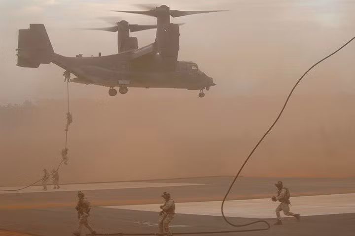 Hình ảnh máy bay quân sự đặc biệt CV-22 Osprey của không quân Mỹ