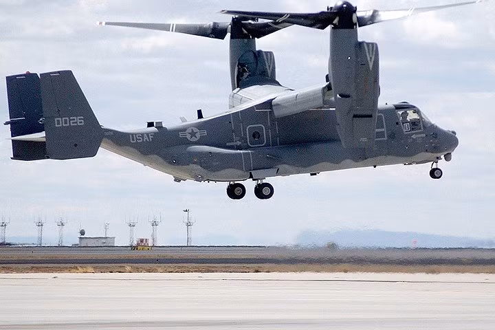 Hình ảnh máy bay quân sự đặc biệt CV-22 Osprey của không quân Mỹ