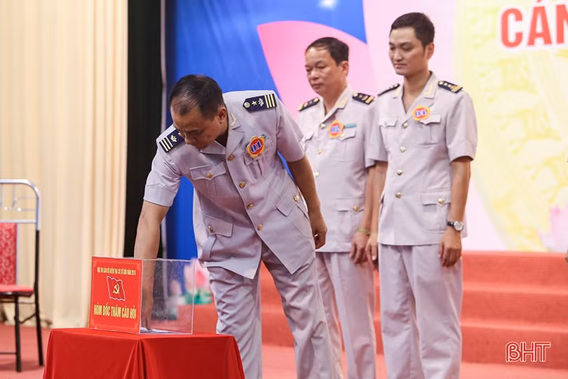 Phòng Hậu cần Bộ CHQS Hà Tĩnh nhất Hội thi Cán bộ kiểm tra cơ sở giỏi cụm 3