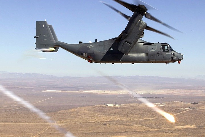 Hình ảnh máy bay quân sự đặc biệt CV-22 Osprey của không quân Mỹ