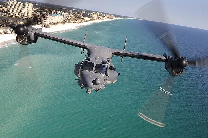 Hình ảnh máy bay quân sự đặc biệt CV-22 Osprey của không quân Mỹ