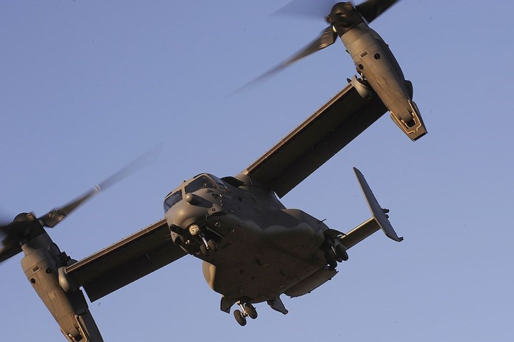 Hình ảnh máy bay quân sự đặc biệt CV-22 Osprey của không quân Mỹ