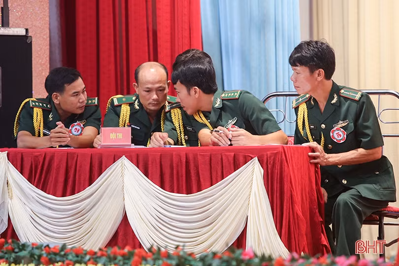 Phòng Hậu cần Bộ CHQS Hà Tĩnh nhất Hội thi Cán bộ kiểm tra cơ sở giỏi cụm 3