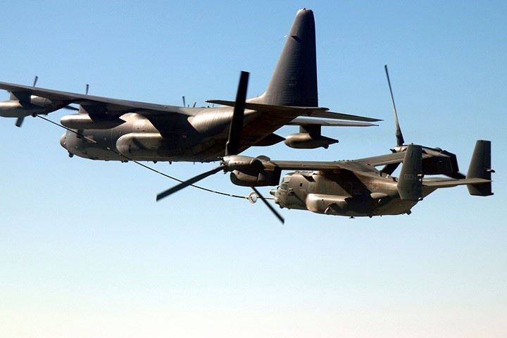 Hình ảnh máy bay quân sự đặc biệt CV-22 Osprey của không quân Mỹ