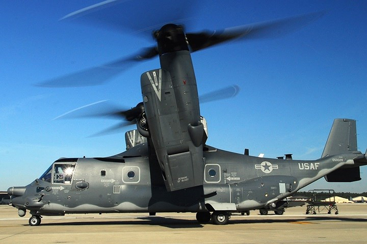 Hình ảnh máy bay quân sự đặc biệt CV-22 Osprey của không quân Mỹ