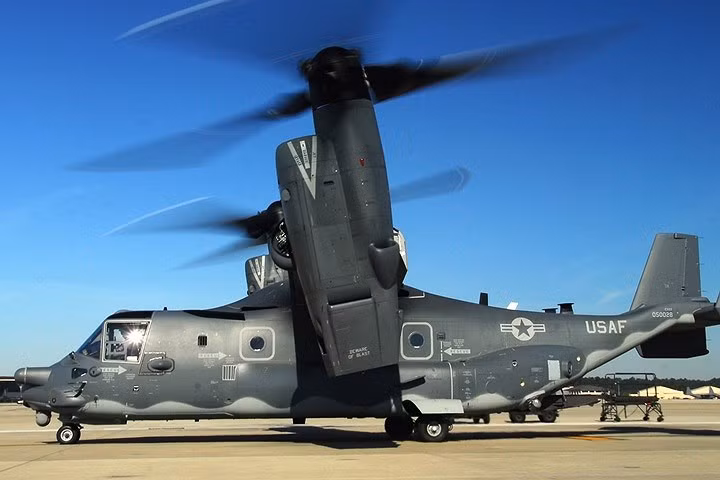 Hình ảnh máy bay quân sự đặc biệt CV-22 Osprey của không quân Mỹ