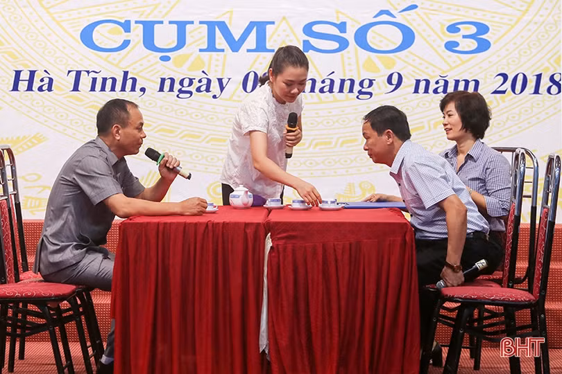 Phòng Hậu cần Bộ CHQS Hà Tĩnh nhất Hội thi Cán bộ kiểm tra cơ sở giỏi cụm 3