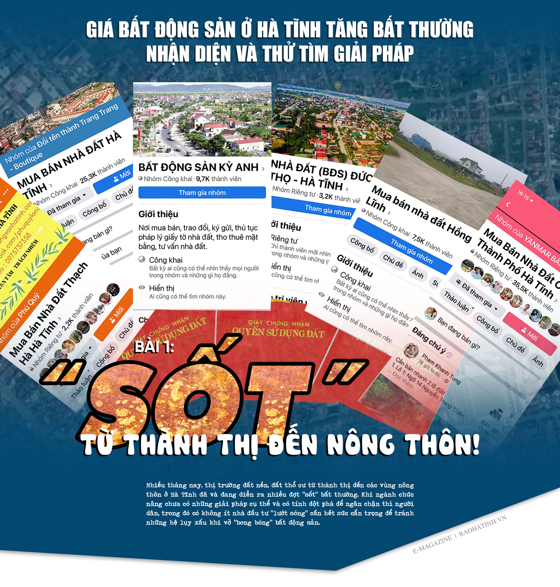 Giá bất động sản ở Hà Tĩnh tăng bất thường - nhận diện và thử tìm giải pháp (bài 1): “Sốt” từ thành thị đến nông thôn!