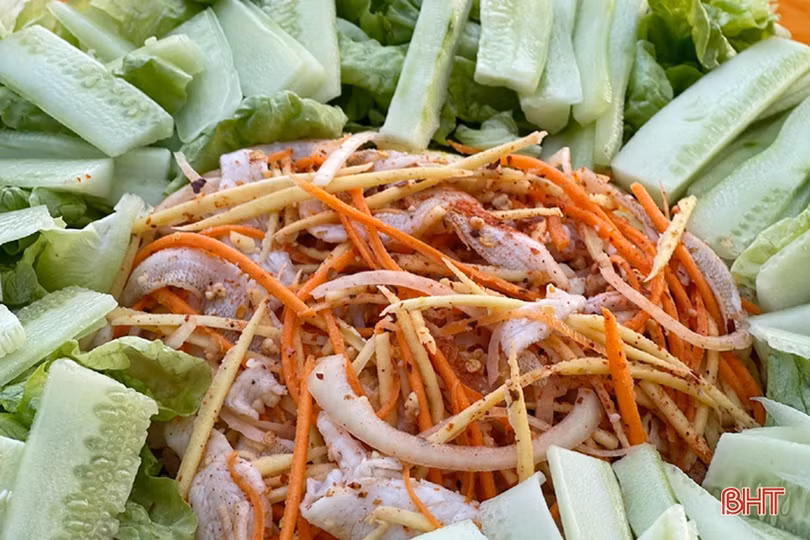 Gỏi cá đục - món ngon của ngư dân vùng biển Hà Tĩnh