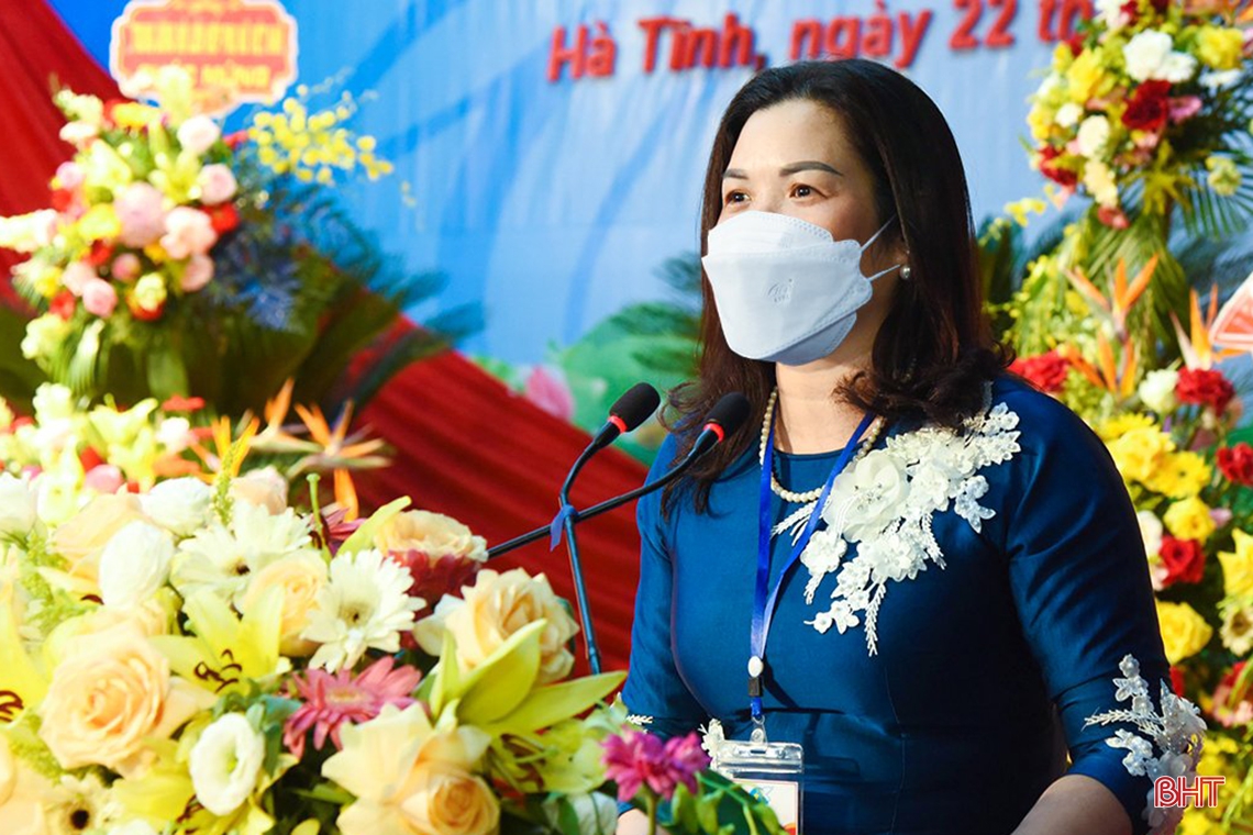 Quyết tâm thực hiện thắng lợi Nghị quyết Đại hội đại biểu Phụ nữ tỉnh Hà Tĩnh nhiệm kỳ 2021 - 2026 ảnh 8 Quyết tâm thực hiện thắng lợi Nghị quyết Đại hội đại biểu Phụ nữ tỉnh Hà Tĩnh nhiệm kỳ 2021 - 2026
