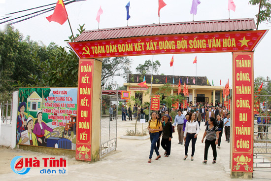 tham dinh muc do dat chuan nong thon moi tai duc tho