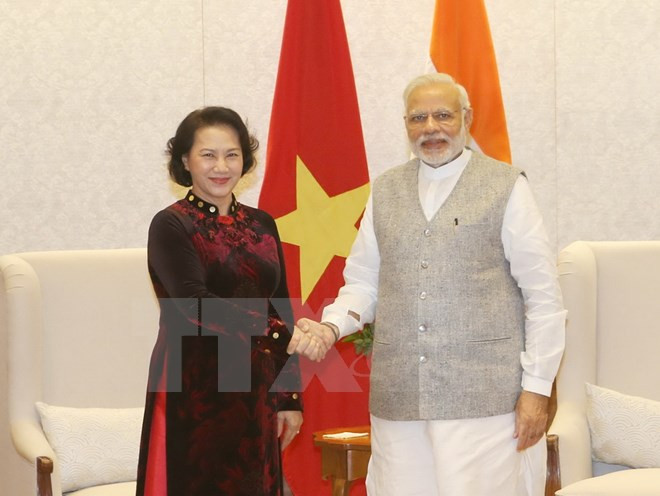 Chủ tịch Quốc hội Việt Nam hội kiến Thủ tướng Ấn Độ Narendra Modi ảnh 1 chu tich quoc hoi viet nam hoi kien thu tuong an do narendra modi
