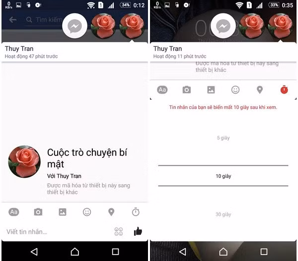 cach chat bi mat va gui tin nhan tu huy tren facebook messenger
