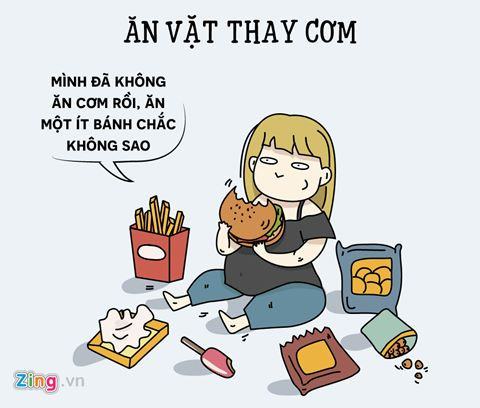 hi hoa nhung sai lam khi con gai muon giam can