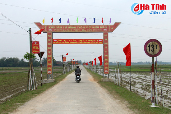 tham dinh muc do dat chuan nong thon moi tai duc tho