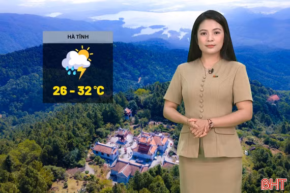 Dự báo thời tiết Hà Tĩnh ngày 3/8: Mưa rào và dông
