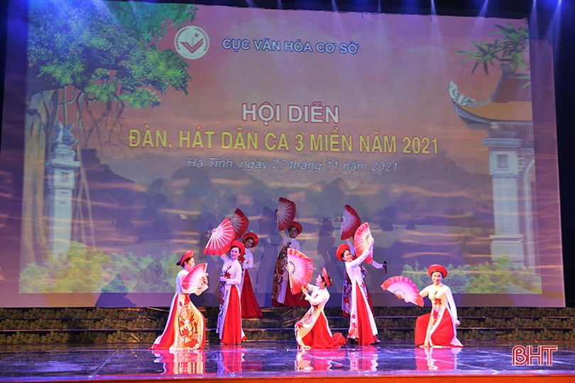 Hà Tĩnh tham dự Hội diễn Đàn, hát dân ca 3 miền toàn quốc năm 2021