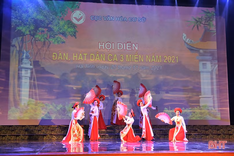 Hà Tĩnh tham dự Hội diễn Đàn, hát dân ca 3 miền toàn quốc năm 2021 