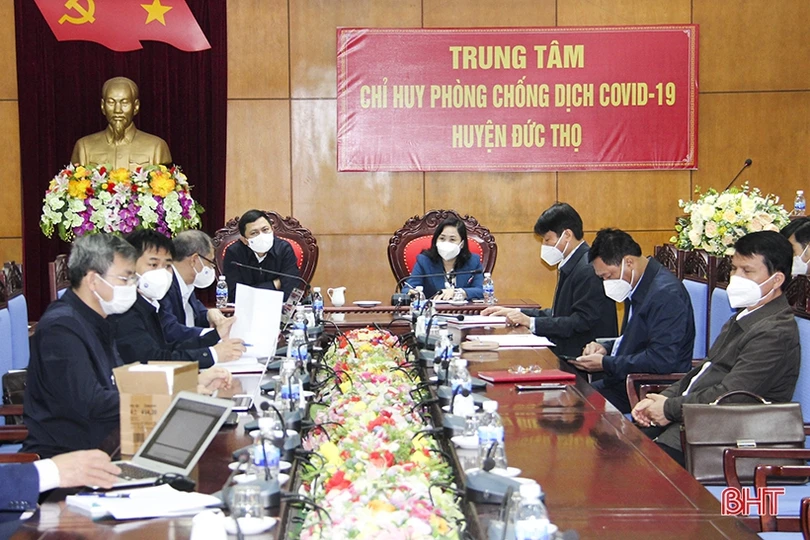 Cấp bách triển khai công tác chống dịch COVID-19 tại Đức Thọ
