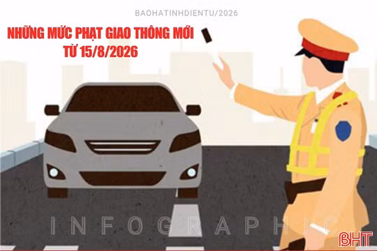[Infographic] Những mức phạt giao thông mới từ 15/8/2026