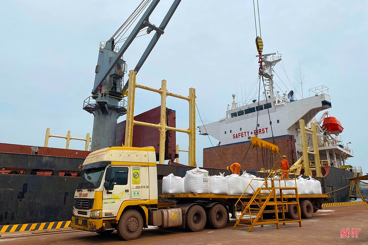 Các lao động Công ty CP Cảng quốc tế Lào - Việt tập trung bốc xếp kali lên tàu BAO YI. bqbht_br_z6555862616921-e8c75af5e5c5c8a7dd9014c0ea9f1db0.jpg