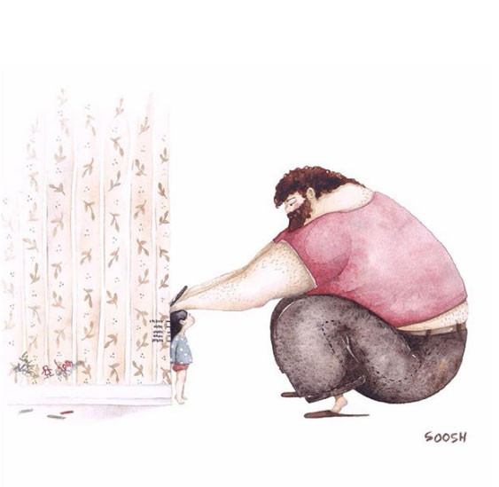 Cảm động trước tình cảm của cha dành cho con gái nhỏ