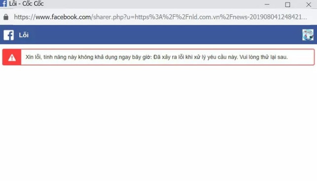 Facebook lại gặp sự cố, sập đồng loạt tại nhiều nơi trên thế giới ảnh 1 Facebook lại gặp sự cố, sập đồng loạt tại nhiều nơi trên thế giới