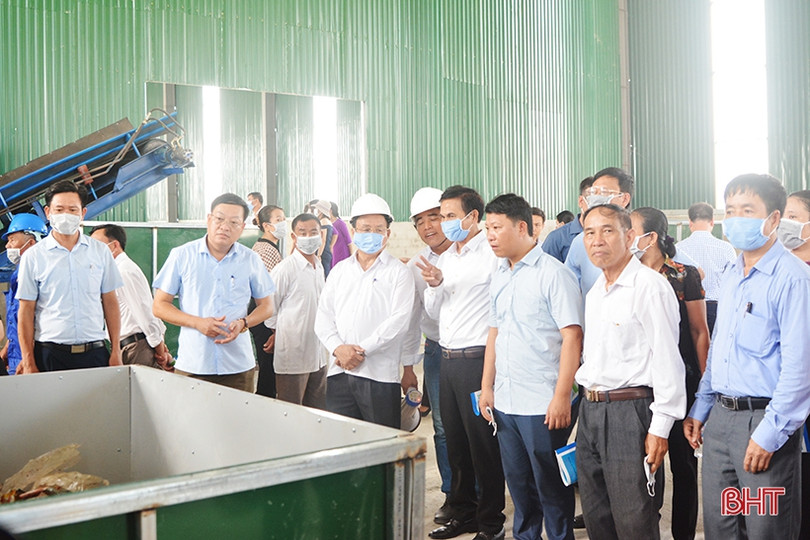 Khánh thành nhà máy xử lý rác thải sinh hoạt công suất 40 tấn/ngày tại Can Lộc