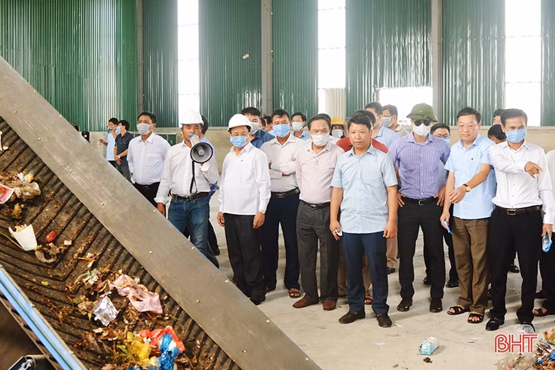 Khánh thành nhà máy xử lý rác thải sinh hoạt công suất 40 tấn/ngày tại Can Lộc