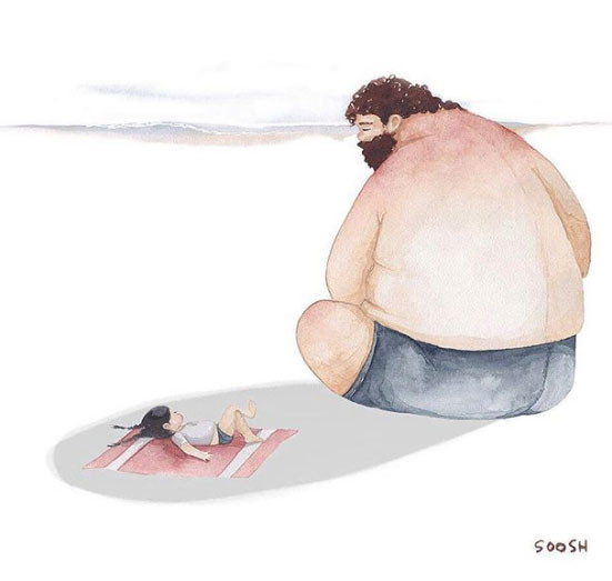 Cảm động trước tình cảm của cha dành cho con gái nhỏ