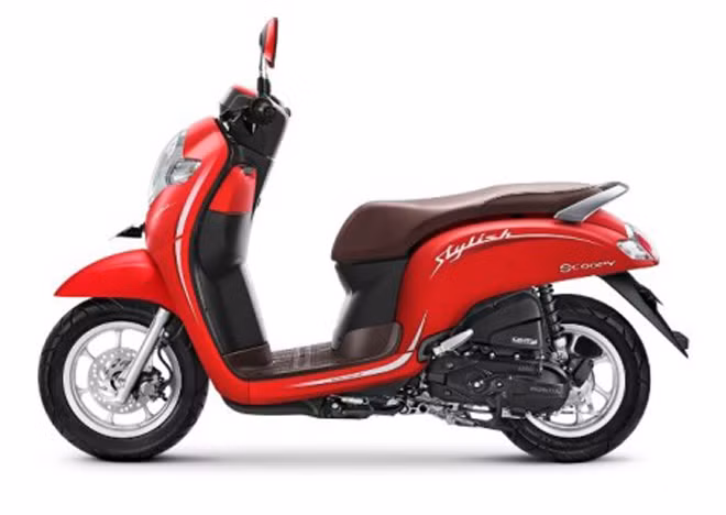 Ra mắt Honda Scoopy màu đỏ trắng thời thượng, giá chỉ 40 triệu đồng