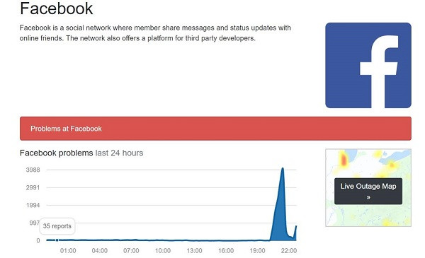 Facebook lại gặp sự cố, sập đồng loạt tại nhiều nơi trên thế giới ảnh 2 Facebook lại gặp sự cố, sập đồng loạt tại nhiều nơi trên thế giới