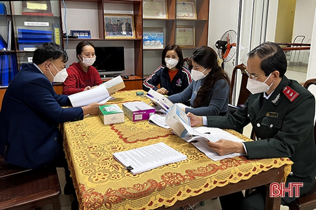 Sở Y tế Hà Tĩnh kiểm tra kinh doanh các mặt hàng phòng chống dịch