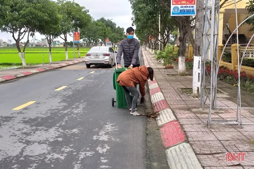 Các địa phương ở Thạch Hà ra quân “nâng chất nông thôn mới