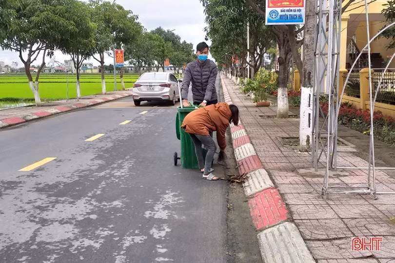 Các địa phương ở Thạch Hà ra quân “nâng chất nông thôn mới