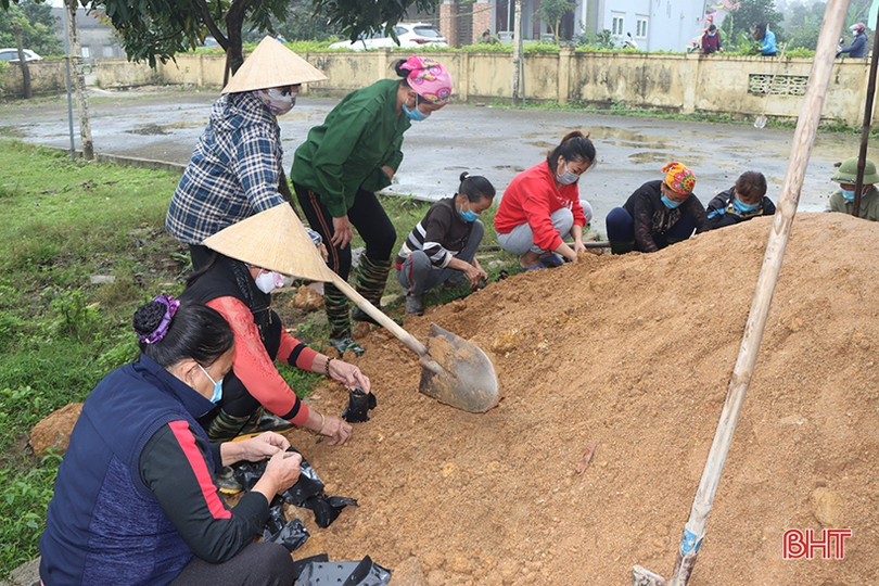 Hà Tĩnh: Nhiều địa phương ra quân xây dựng NTM, đô thị văn minh