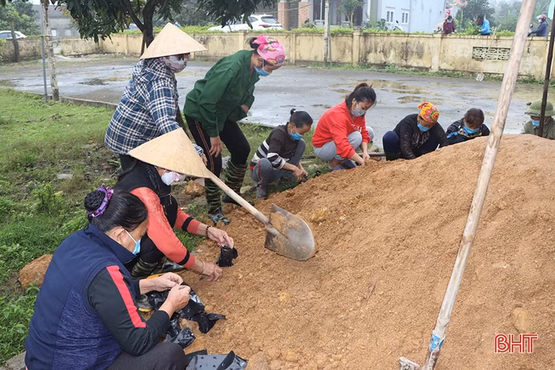 Hà Tĩnh: Nhiều địa phương ra quân xây dựng NTM, đô thị văn minh