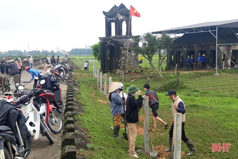 Các địa phương ở Thạch Hà ra quân “nâng chất nông thôn mới