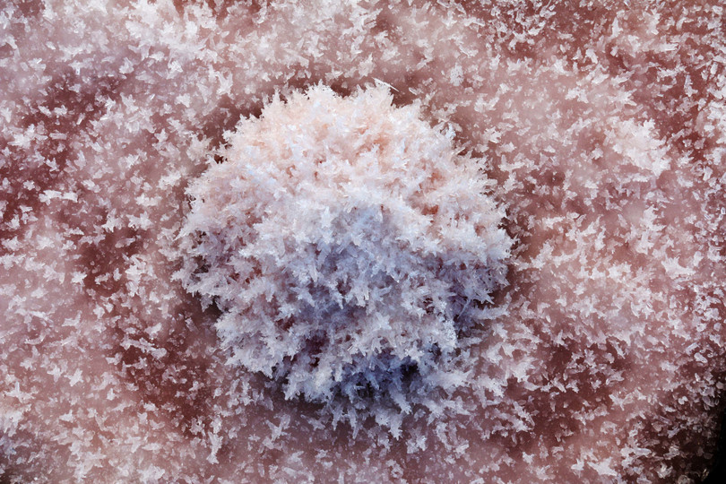 Tốc độ đóng băng của hồ muối thường diễn ra chậm hơn so với hồ nước ngọt bình thường Bí mật ẩn giấu trong “Biển Chết” rực rỡ sắc màu