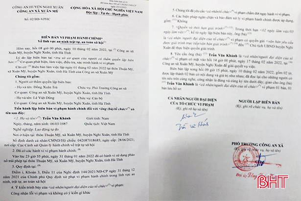 Nghi Xuân tiếp tục xử phạt trường hợp sử dụng pháo trái phép