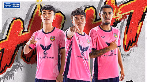Hồng Lĩnh Hà Tĩnh ra mắt áo đấu với chi tiết chưa từng có trong lịch sử V.League