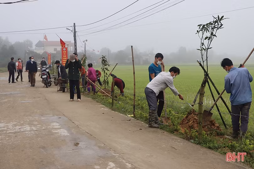 Hà Tĩnh: Nhiều địa phương ra quân xây dựng NTM, đô thị văn minh