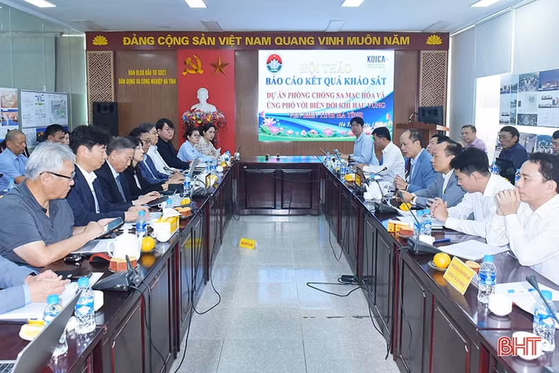 KOICA khảo sát dự án phòng chống sa mạc hóa và biến đổi khí hậu ở Hà Tĩnh