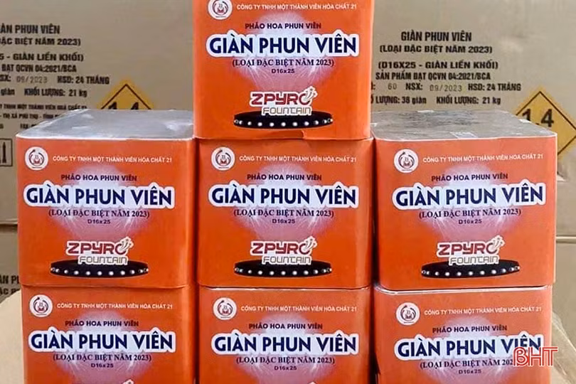 Cảnh sát phòng cháy Hà Tĩnh chỉ cách bảo quản, sử dụng pháo hoa an toàn