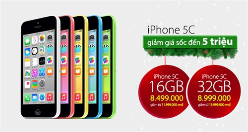 iPhone 5C chính hãng bất ngờ giảm giá đến 5 triệu đồng ảnh 1