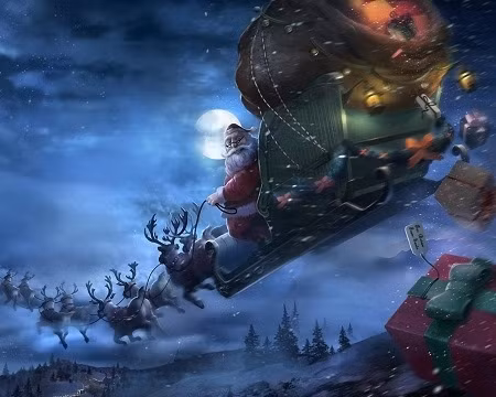 3.765.865 km/h là vận tốc mà cỗ xe của ông già Noel cần đạt tới nếu ông muốn đến được từng ngôi nhà trên khắp thế giới để tặng quà cho trẻ nhỏ vào đúng đêm Giáng sinh. Với vận tốc này, ông già Noel sẽ bắt đầu chịu ảnh hưởng từ thuyết tương đối, đặc biệt là sự giãn nở thời gian, khiến tốc độ lão hóa của ông diễn ra chậm hơn nhiều so với những con người bình thường trên trái đất. Có lẽ vì công việc có tính chất “đặc thù” như vậy mà sau bao nhiêu năm, ông vẫn là biểu tượng vĩnh cửu của Giáng sinh và vẫn luôn đảm đương xuất sắc nhiệm vụ đi phát quà cho các cháu.