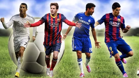 Ronaldo, Messi, Diego Costa, Suarez, những chân sút xuất sắc năm 2014